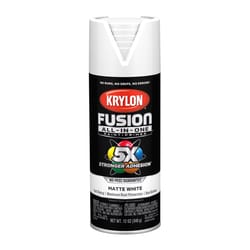 Krylon Fusion All-In-One Matte White Paint+Primer Spray Paint 12 oz