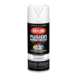 Krylon Fusion All-In-One Matte White Paint+Primer Spray Paint 12 oz