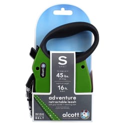 Alcott Green Plastic Retractable Leash Small