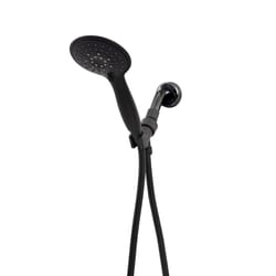 Whedon Blaster Massage Matte Black Plastic 5 settings Handheld Showerhead 2.5 gpm