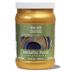 Modern Masters Shimmer Satin Iridescent Gold Metallic Paint 1 qt