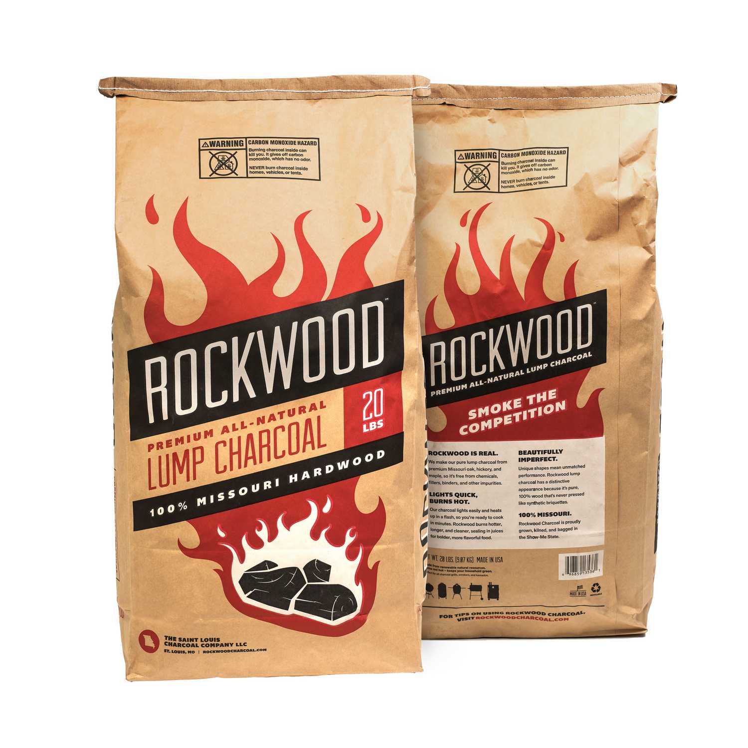 Rockwood All Natural Hardwood Lump Charcoal 20 lb. Ace Hardware