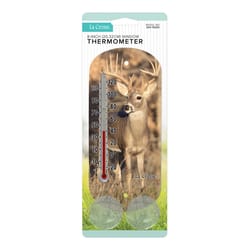 La Crosse Technology Deer Window Thermometer Plastic Multicolored 8.8 in.