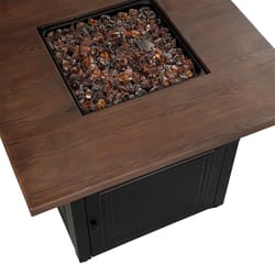 Endless Summer Donovan 38 in. W Steel Transitional Square Propane Fire Pit