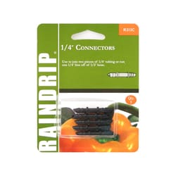 Raindrip 1/4 in. Barbed Drip Irrigation Connector 5 pk