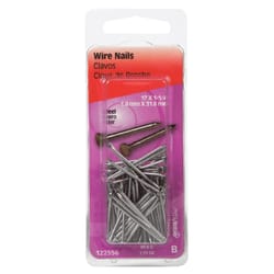 HILLMAN 1-1/4 in. Wire Bright Steel Nail Flat Head