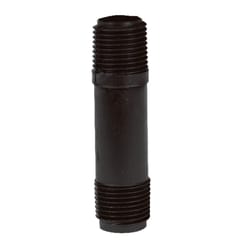 B&K Schedule 40 1/2 in. MIP X 1/2 in. D MIP Polyethylene 5 in. Nipple 1 pk