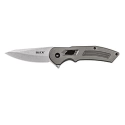 Buck Knives Hexam Gray 7Cr Stainless Steel 8.47 in. Folding Knife