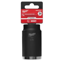 Milwaukee Shockwave 1-1/4 in. X 1/2 in. drive SAE 6 Point Deep Well Socket 1 pc