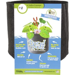 Smart Pot Pond Pots 7 in. H X 8 in. D Geo-Thermal Fabric Grow Bag Planter Black