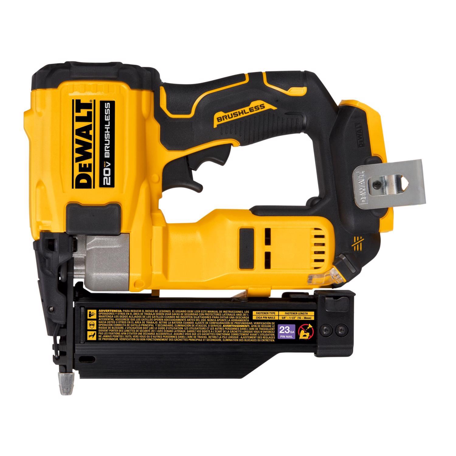 Photos - Staple Gun / Nailer DeWALT 20V MAX 23 Ga. Cordless Compact Pin Nailer Tool Only 20 V DCN623B 