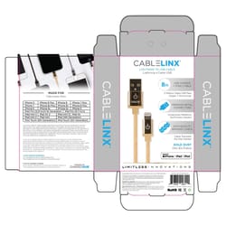 CableLinx Elite 8 in. L Charging Cable 1 pk