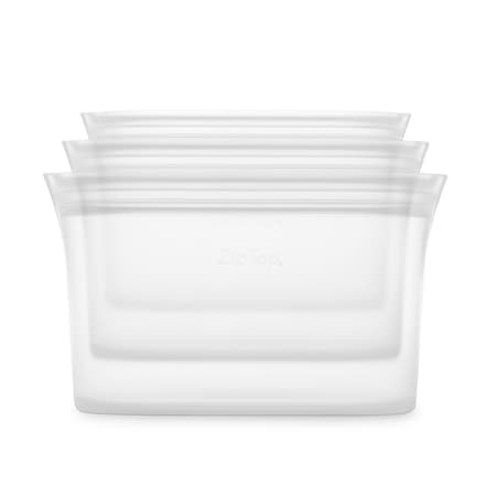 Zip Top Frost Food Storage Container Set 3 Pk