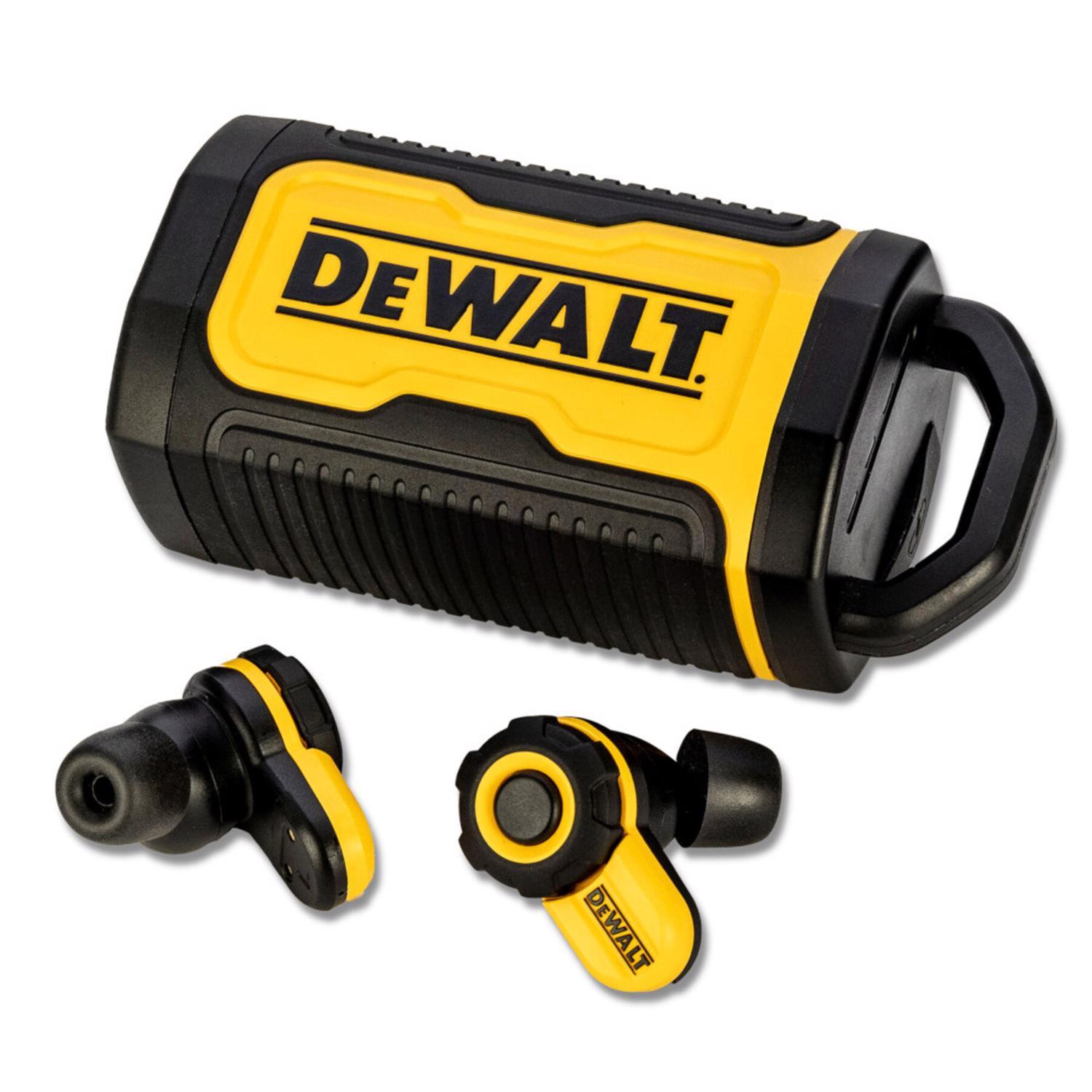 dewalt wireless bluetooth earbuds w/charging case