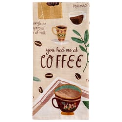 Karma Multicolored Cotton Coffee Tea Towel 1 pk