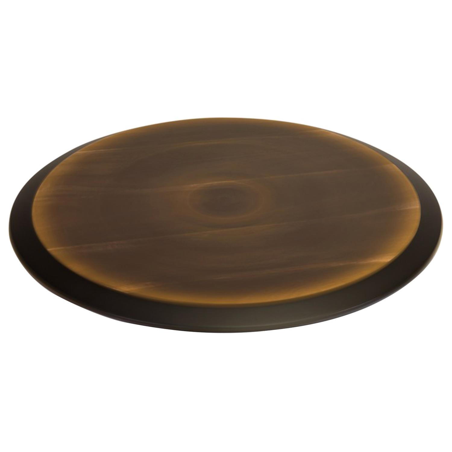 Toscana Lazy Susan Natural Acacia Wood Round Serve Tray 1 pc Sansujyuku sansujyuku.com