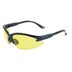 Global Vision Cougar Motorcycle Safety Sunglasses Yellow Lens Black Frame 1 pk