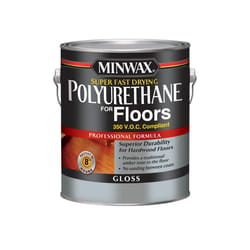 Minwax Gloss Clear Oil-Based Fast-Drying Polyurethane Floor Varnish 1 gal
