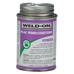 Weld-On PC-64 Purple Primer Cleaner For CPVC/PVC 4 oz