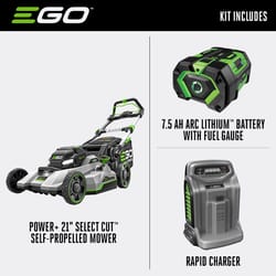 EGO Power+ LM2135SP 21 in. 56 V Battery Self-Propelled Lawn Mower Kit (Battery &amp; Charger) W/ 7.5 AH BATTERY