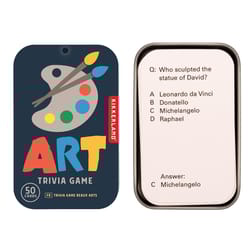 Kikkerland Art Trivia Game Multicolored 50 pc