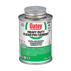 Oatey Heavy Duty Clear Cement For PVC 4 oz