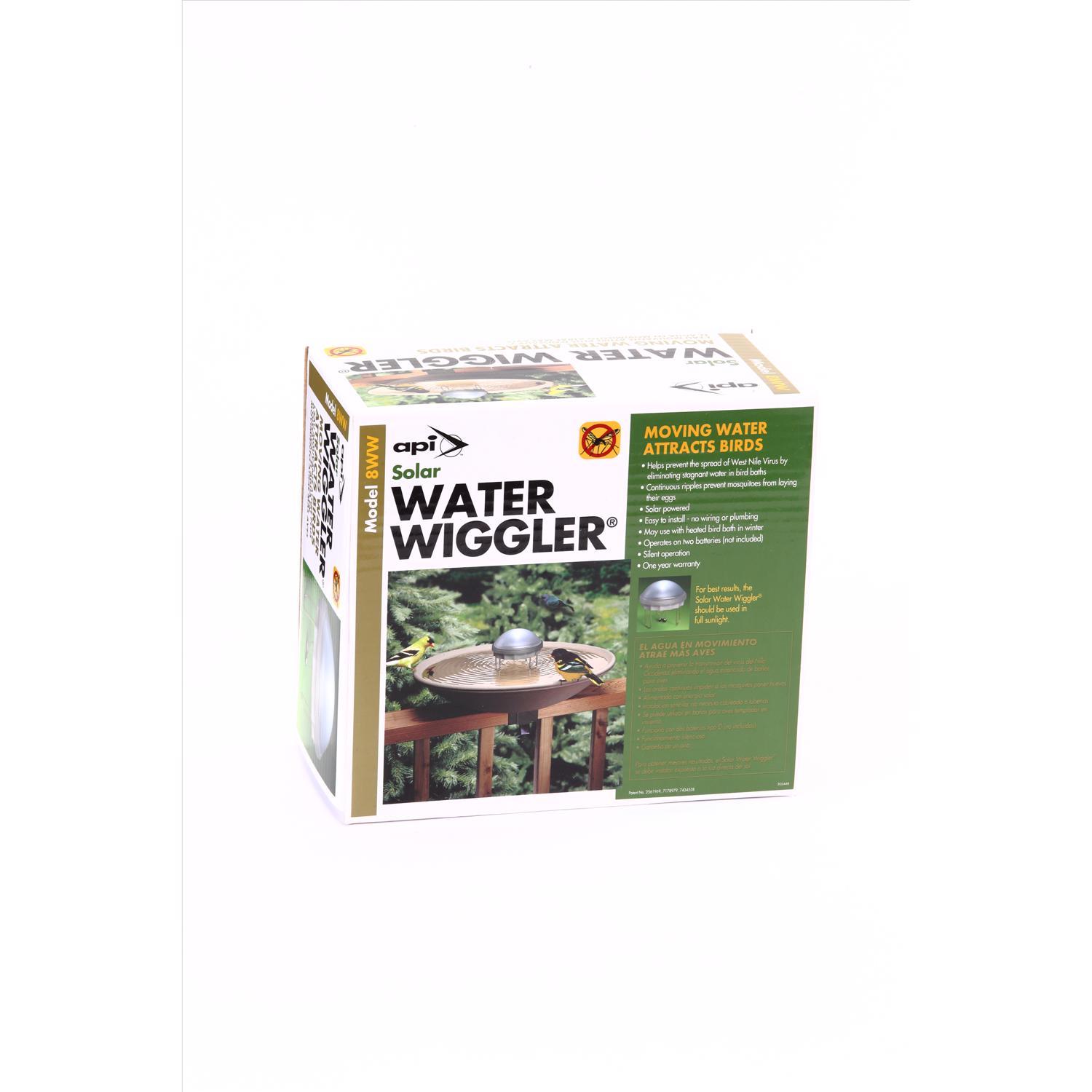 Birds Choice Gray Metal 6 in. Solar Water Wiggler Bird Bath Ace Hardware