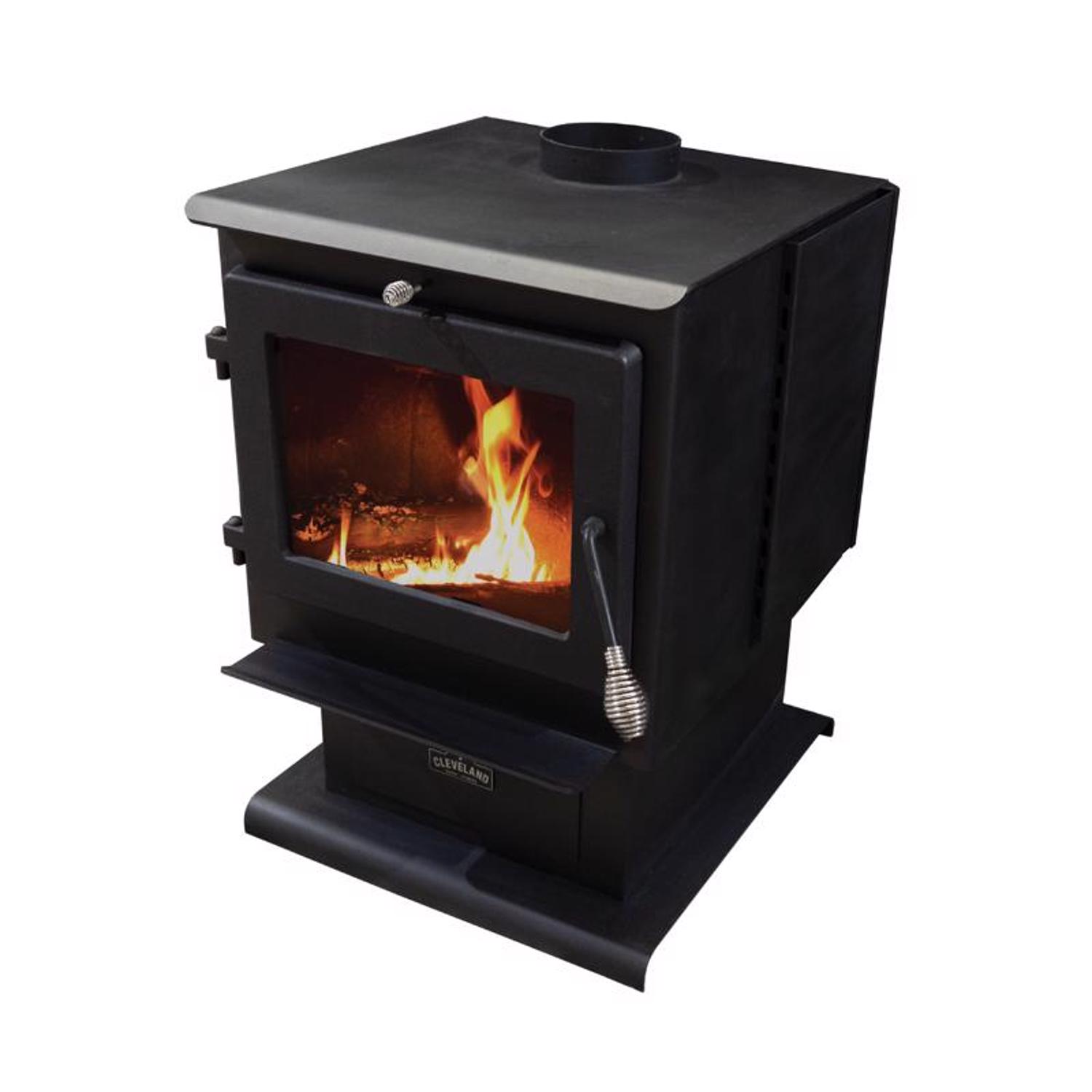 Photos - Other for heating Cleveland Iron Works EPA Certified 2500 sq ft Pedestal Wood Burning Stove 
