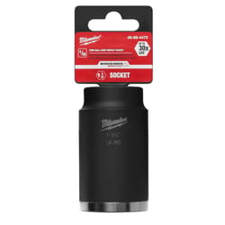 Milwaukee SHOCKWAVE 1-1/4 in. X 1/2 in. drive SAE 6 Point Deep Well Socket 1 pc