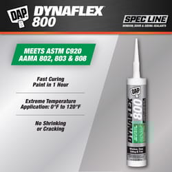DAP Dynaflex 800 Clear Elastomeric Polymers Door/Siding/ Window Waterproof Sealant 10.1 oz