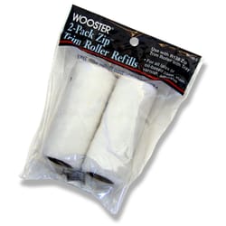 Wooster Zip Synthetic Blend 3 in. W X 3/16 in. Mini Trim Roller Refill 2 pk