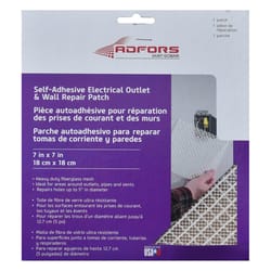 Saint-Gobain ADFORS FibaTape 7 in. L X 7 in. W Fiberglass Mesh White Self Adhesive Wall Repair Patch