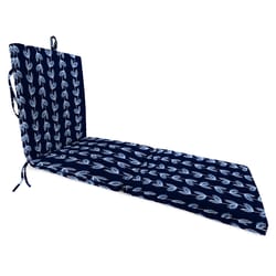 Jordan Manufacturing Navy Polyester Chaise Lounge Cushion