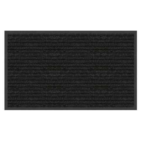 Multy Home Platinum 3 Ft. x 4 Ft. Charcoal Carpet Utility Floor