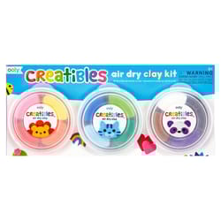 Ooly Creatibles DIY Air Dry Clay Kit Assorted 12 pc