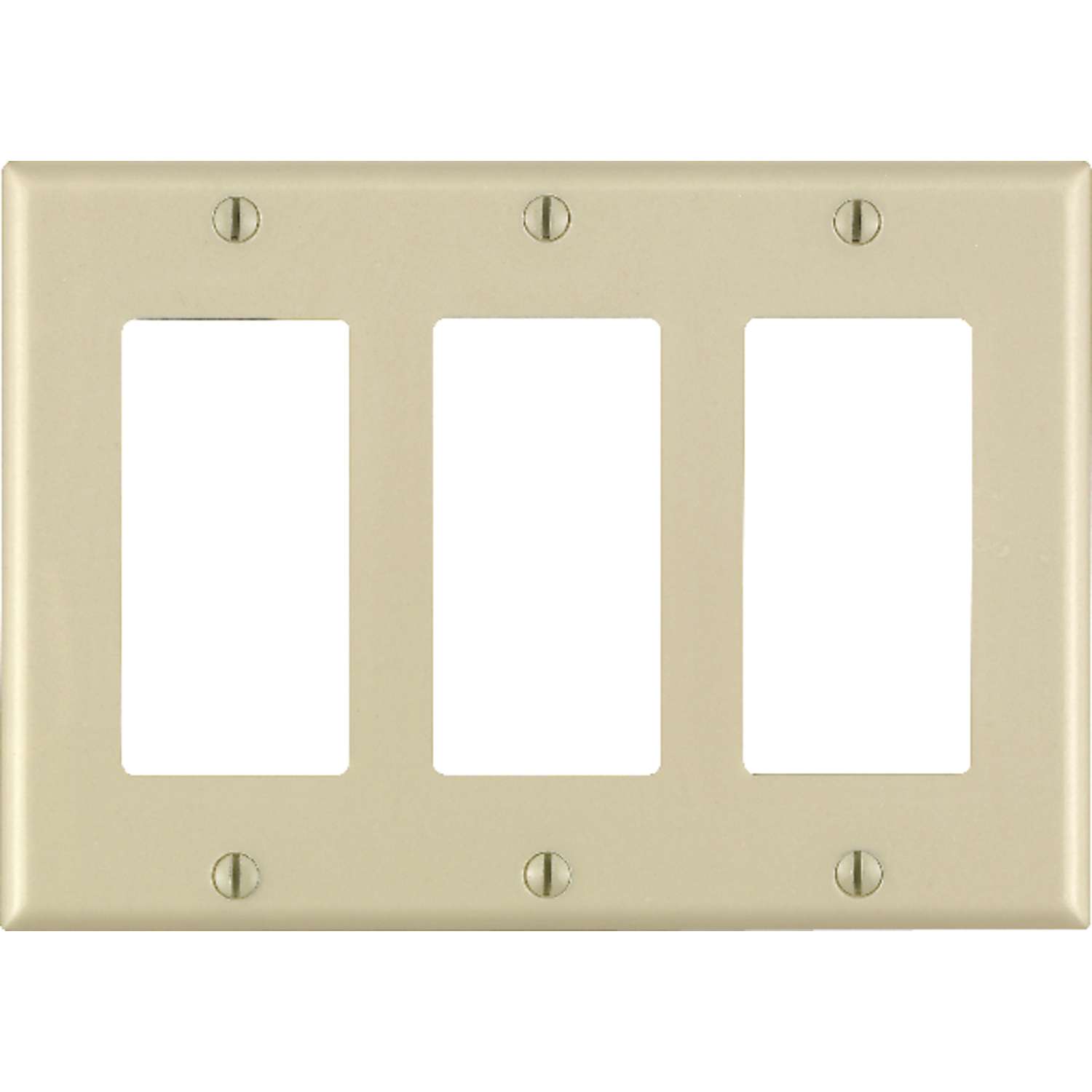 Vintage Uniline Ivory Leviton Decora GFCI Switch Outlet Cover Plate Ribbed 