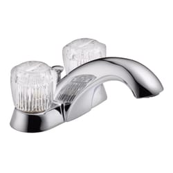 Delta Classic Chrome Traditional Centerset Bathroom Sink Faucet 4 in.