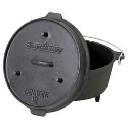 Camp Chef Deluxe Cast Iron Dutch Oven 7 qt Black