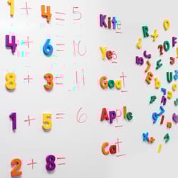 Educational Insights Magnetic Letters and Numbers Multicolored 100 pc
