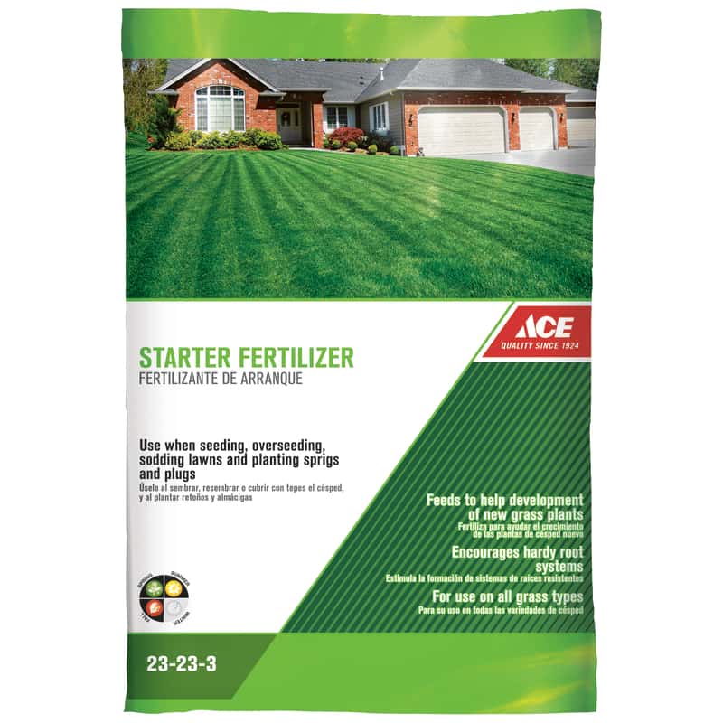Ace Starter Lawn Fertilizer For All Grasses 5000 sq. ft. Ace Hardware