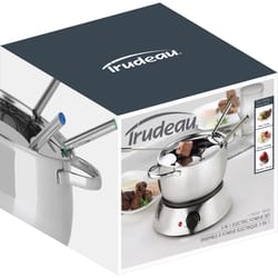 Gloss Trudeau Silver 81 oz Stainless Steel Fondue Set