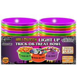 Magic Seasons 4.5 in. Prelit Trick or Treat Bowl Halloween Decor