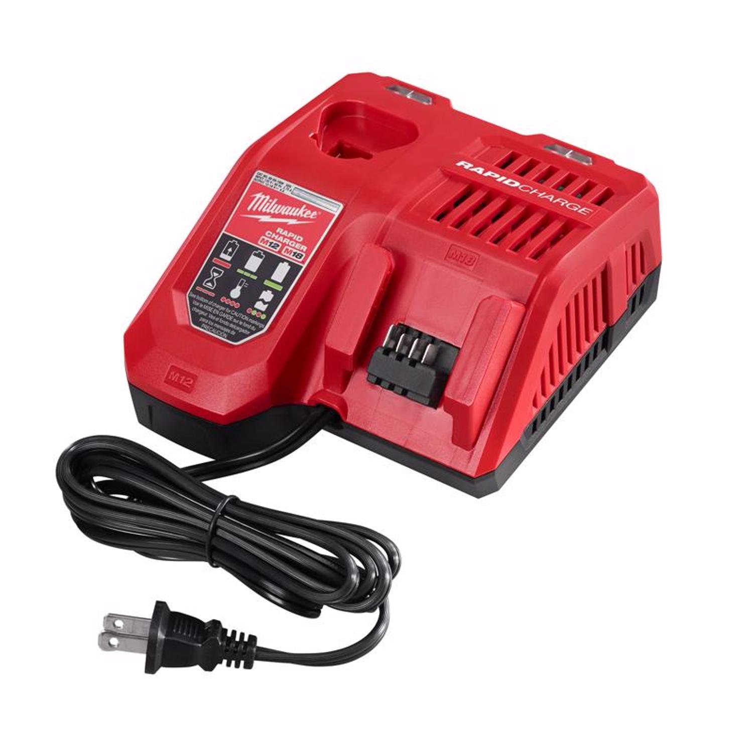 Photos - Power Tool Battery Milwaukee M18/M12 18/12 V Battery Rapid Charger 48-59-1808 