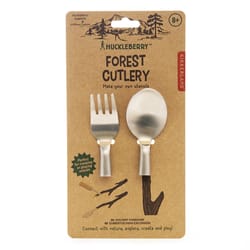 Kikkerland Huckleberry Silver Camping Utensil Set 1 pk