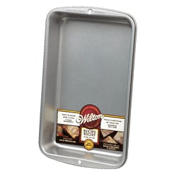 Wilton 7 in. W X 11 in. L Biscuit and Brownie Pan Silver