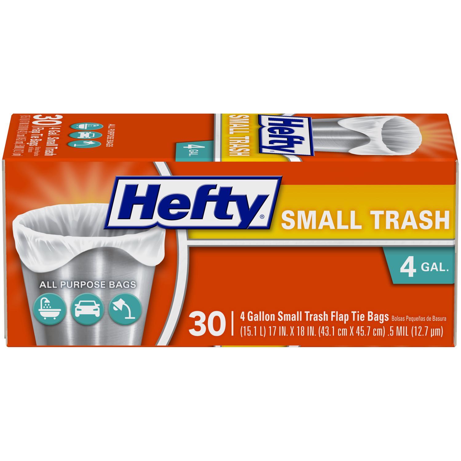 Small Trash Bags 4 Gallon - Drawstring 4 Gallon Trash Bag, Tear-Free 4 Gal Small  Garbage Bags, Separated Unscented White Small Trash Bags Bathroom Trash Bags,  57 Count - Coupon Codes, Promo