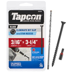 Tapcon 3/16 in. X 3-1/4 in. L Star Bugle Head High/Low Concrete Screws