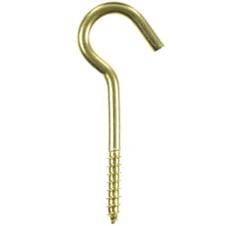 Everbilt 1-7/8- Inch Solid Brass Hook & Staple (2-Pack)