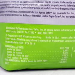 Safer Brand Snake Shield Animal Repellent Granules For Snakes 4 lb