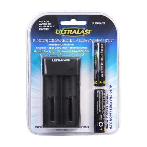 UltraLast Lithium Ion 18650 3.7 V 2600 mAh Rechargeable Battery 2 pk - Ace  Hardware